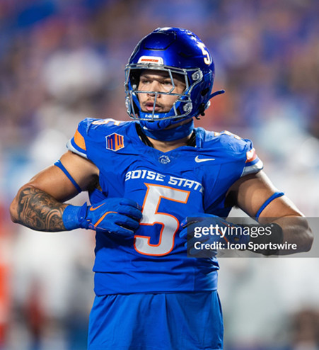 Boise State Broncos #5 Jayden Virgin-Morgan Blue College Football Game Jersey