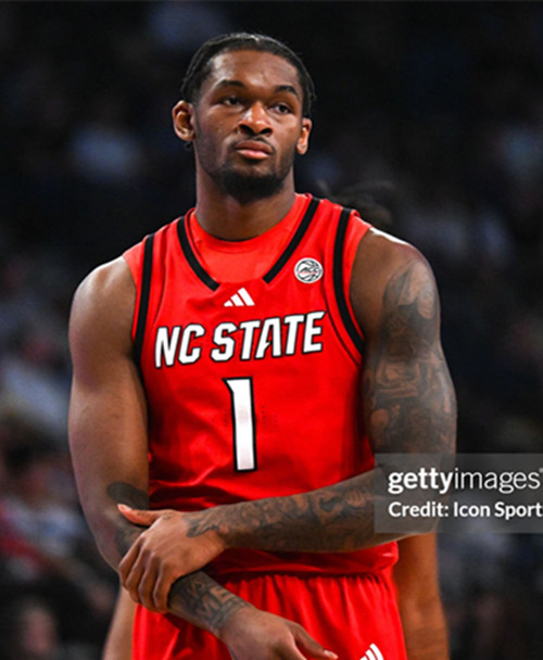N.C. State Wolfpack #1 Brandon Huntley-Hatfield  2025 Red College Basketball Game Jersey