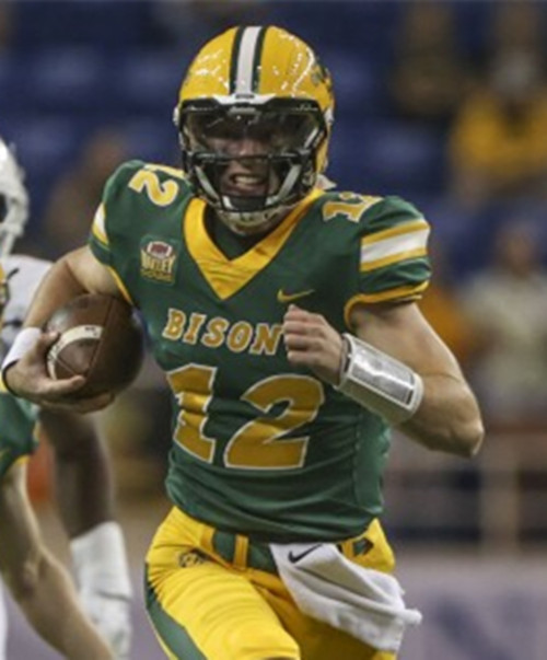 North Dakota State Bison #12 Nathan Hayes Green College Football Game Jersey