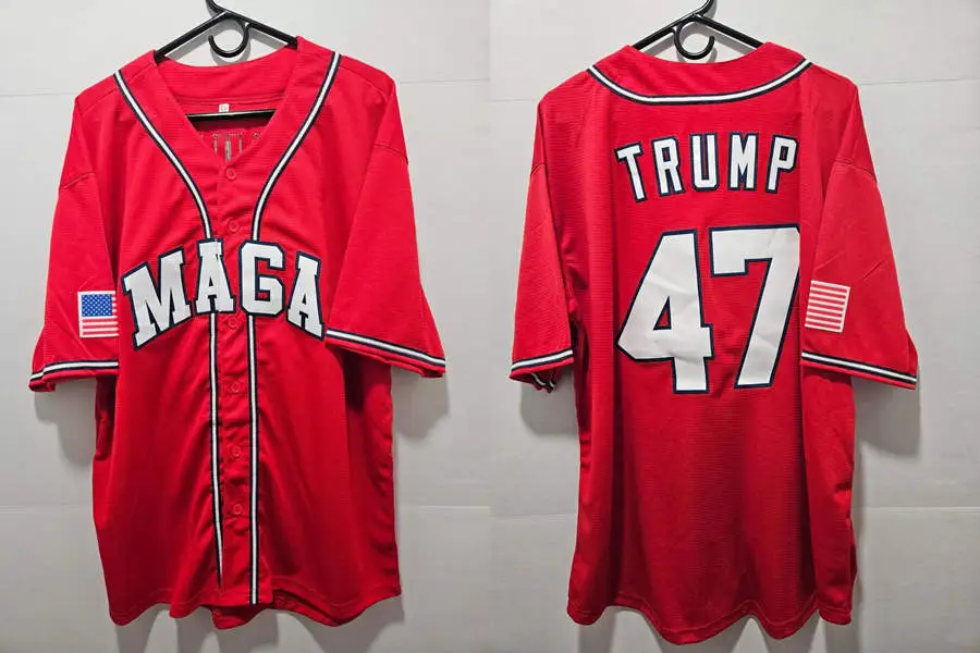 MAGA #47 Donald Trump Baseball Jersey Red