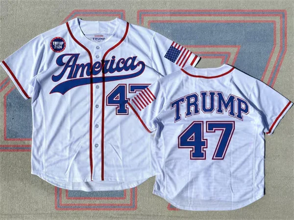 MAGA #47 Donald Trump Baseball Jersey White