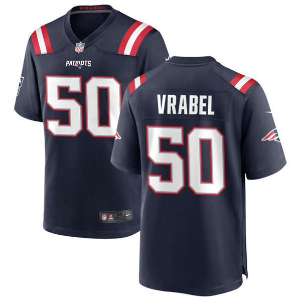Mens New England Patriots #50 Mike Vrabel  Nike Navy Vapor F.U.S.E. Limited Jersey