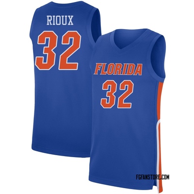Florida Gators #32 Olivier Rioux 2022 Royal Basketball Jersey