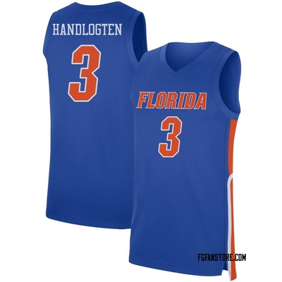 Florida Gators #3 Micah Handlogten 2022 Royal Basketball Jersey