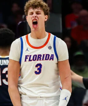 Florida Gators #3 Micah Handlogten 2025 White College Basketball Game Jersey