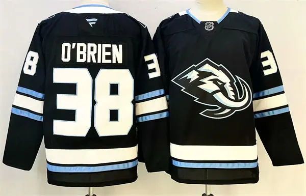 Mens Utah Mammoth #38 Liam O'Brien Fanatics 2025 Home Black Player Jersey