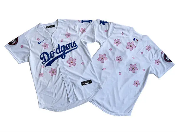 Mens Los Angeles Dodgers Blank White 2025 MLB World Tour Tokyo Series Limited Jersey