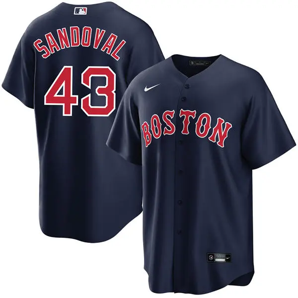 Mens Boston Red Sox #43 Patrick Sandoval Nike Navy Alternate Limted Jersey
