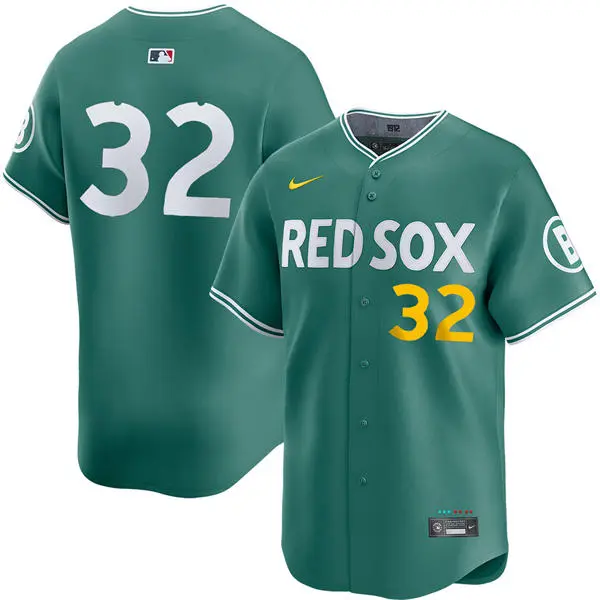 Mens Boston Red Sox #32 Justin Wilson 2025 City Connect 2.0 Vapor Limited Player Jersey Green 