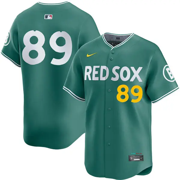 Mens Boston Red Sox #89 Tanner Houck 2025 City Connect 2.0 Vapor Limited Player Jersey Green 