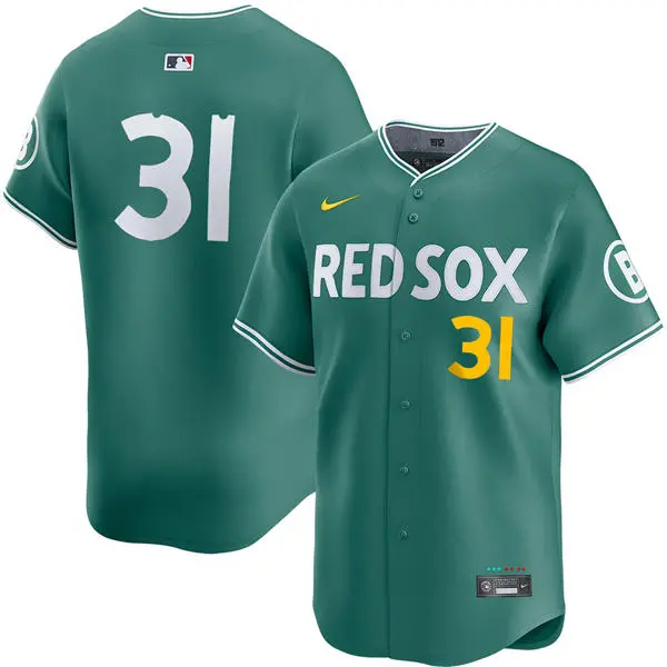 Mens Boston Red Sox #31 Liam Hendriks 2025 City Connect 2.0 Vapor Limited Player Jersey Green 
