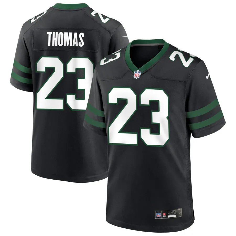 Men's New York Jets #23 Azareye'h Thomas Nike Black Alternate Legacy F.U.S.E. Limited Jersey
