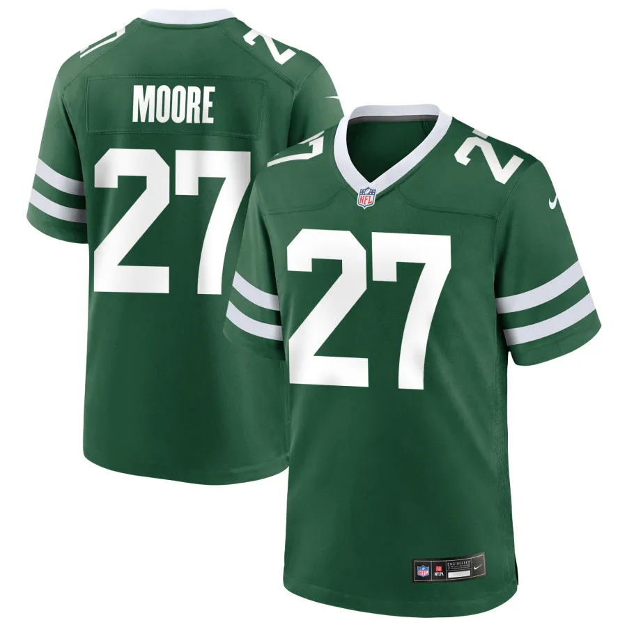 Men's New York Jets #27 Malachi Moore Nike Green Vapor Legacy F.U.S.E. Limited Jersey