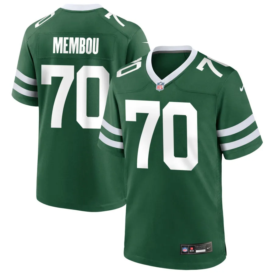 Men's New York Jets #70 Armand Membou Nike Green Vapor Legacy F.U.S.E. Limited Jersey