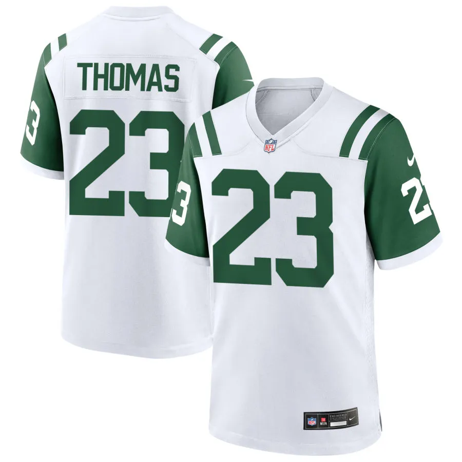 Men's New York Jets #23 Azareye'h Thomas White Alternate Classic Limited Jersey
