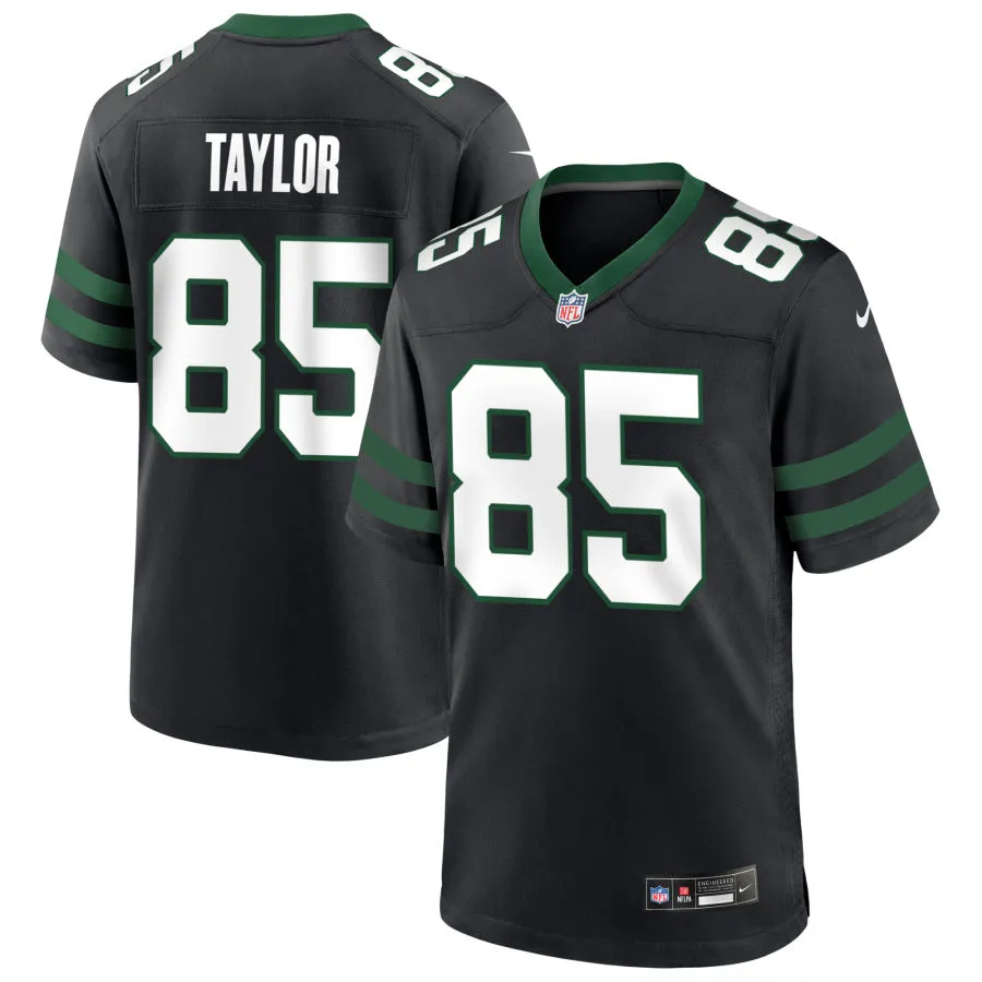 Men's New York Jets #85 Mason Taylor Nike Black Alternate Legacy F.U.S.E. Limited Jersey