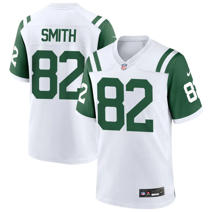 Men's New York Jets #82 Arian Smith White Alternate Classic Limited Jersey