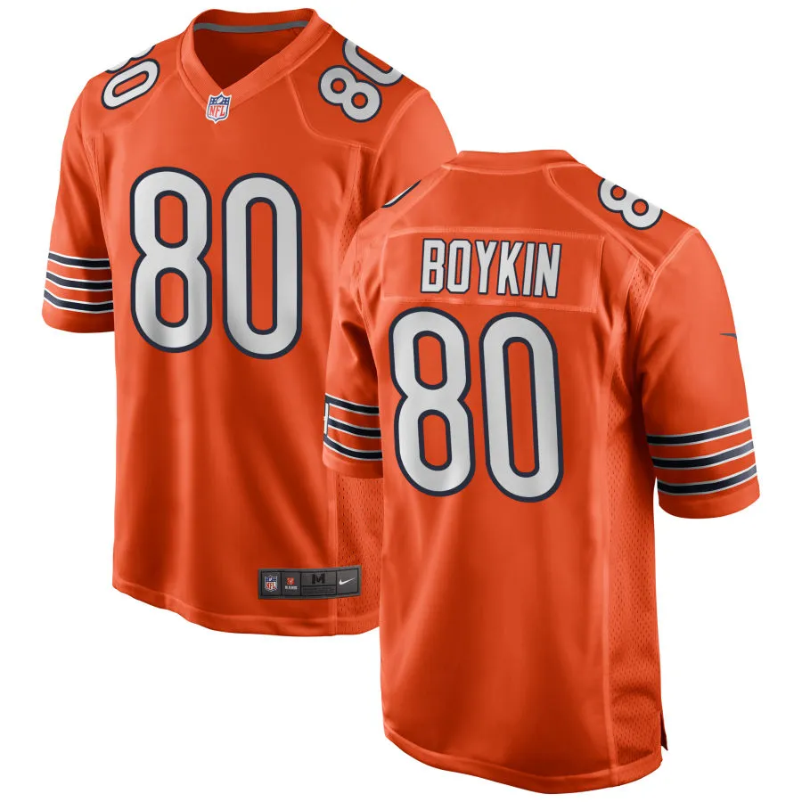 Mens Chicago Bears #80 Miles Boykin Nike Orange Alternate F.U.S.E. Limited Jersey
