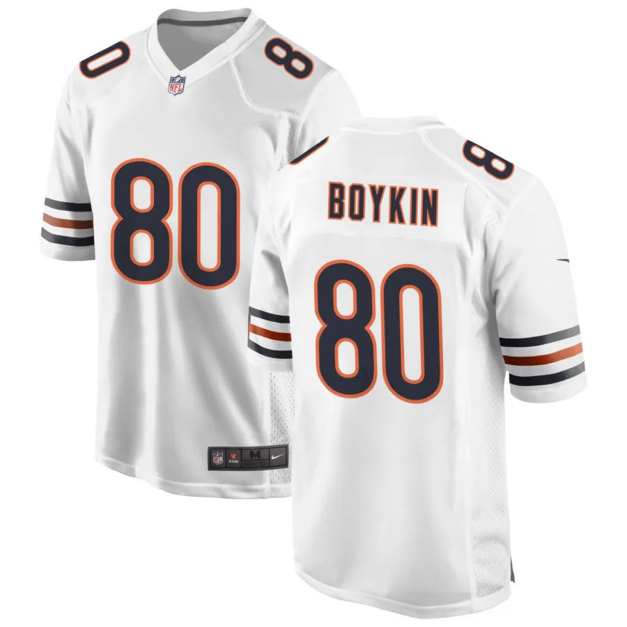 Mens Chicago Bears #80 Miles Boykin Nike White Vapor F.U.S.E. Limited Jersey