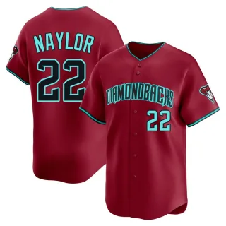 Mens Arizona Diamondbacks #22 Josh Naylor Nike Crimson Alternate Limited Jersey