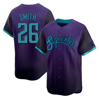Mens Arizona Diamondbacks #26 Pavin Smith Nike Serpientes 2025 City Connect Limited Jersey Purple
