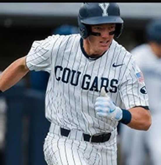 BYU Cougars #16 Tu'alau Wolfgramm White Pinstripe College Baseball Game Jersey