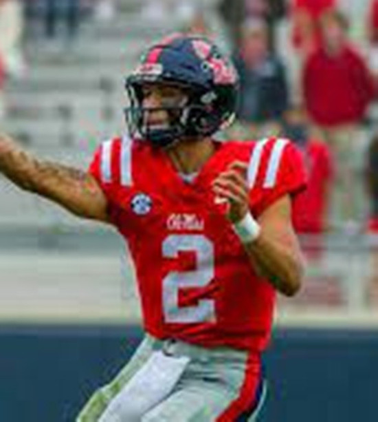 Ole Miss Rebels #2 Harrison Wallace III Red College Football Game Jersey