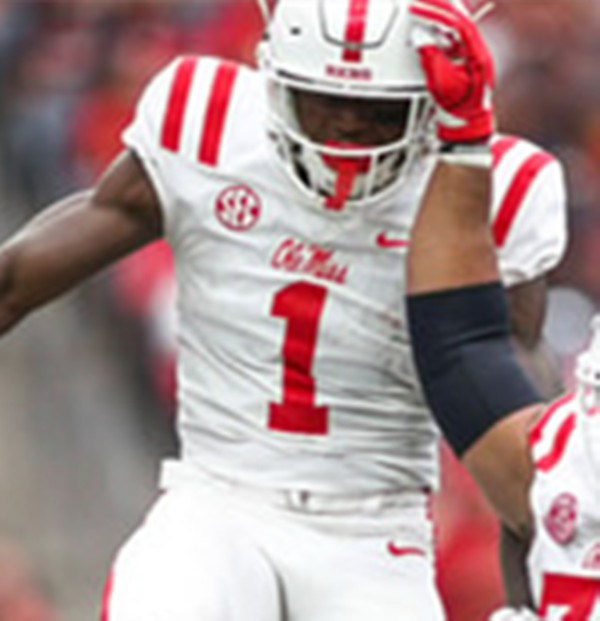 Ole Miss Rebels #1 De'Zhaun Stribling White Red College Football Game Jersey