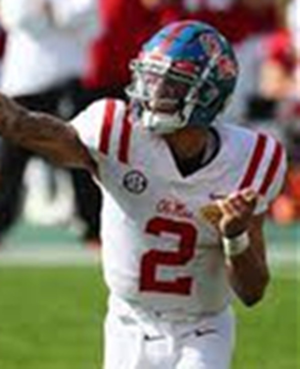 Ole Miss Rebels #2 Harrison Wallace III White Red College Football Game Jersey