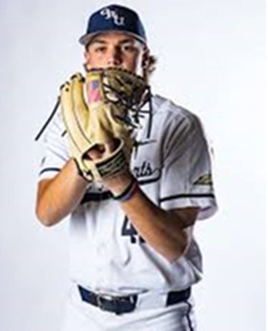 Oral Roberts Golden Eagles #45 Brenden Asher White College Baseball Game Jersey