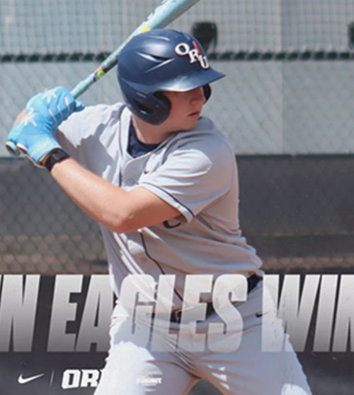 Oral Roberts Golden Eagles #20 Dalton Patten Gray College Baseball Game Jersey