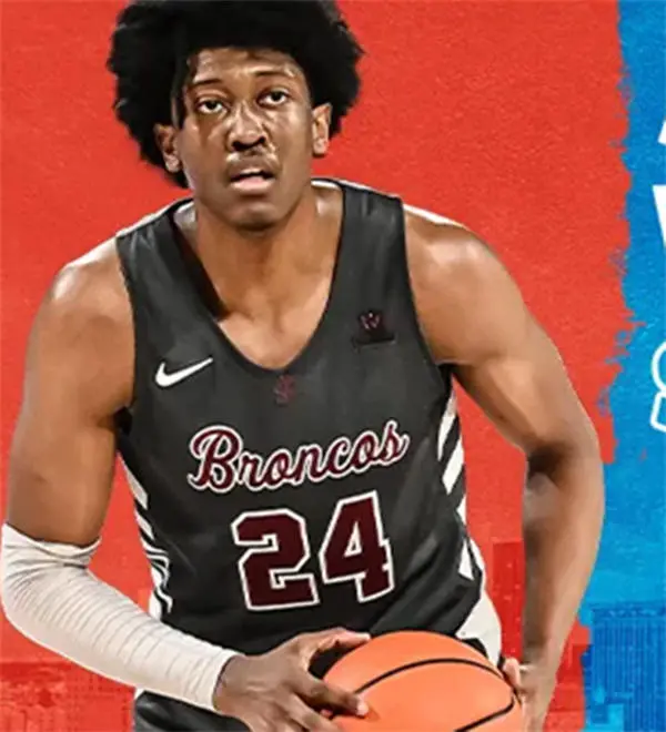 Santa Clara Broncos #24 Jalen Williams 2022 charcoal  Basketball  Game Jersey