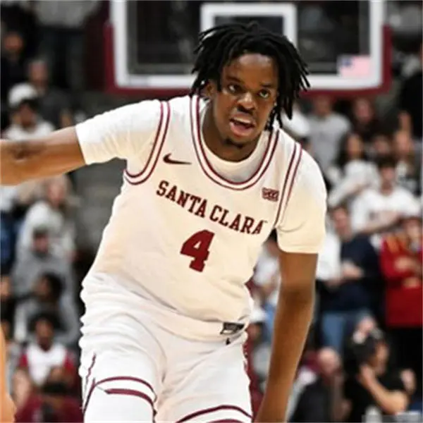 Santa Clara Broncos #4 Adama Bal 2025 White Basketball  Game Jersey