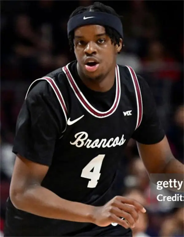 Santa Clara Broncos #4 Adama Bal 2025 Black Basketball Game Jersey