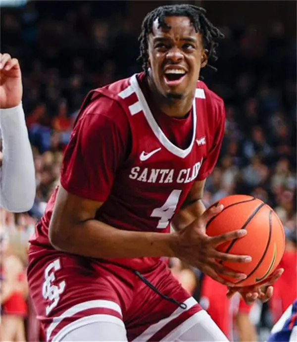 Santa Clara Broncos #4 Adama Bal 2025 Cardinal Basketball Game Jersey