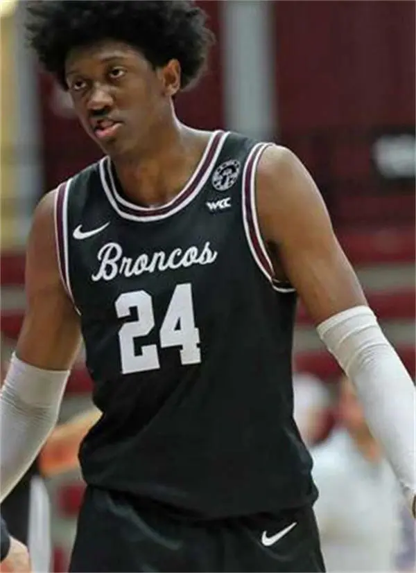 Santa Clara Broncos #24 Jalen Williams 2022 Black Basketball Game Jersey