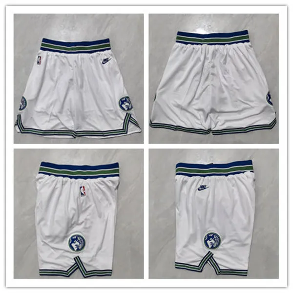 Mens Minnesota Timberwolves White Classic Edition Shorts