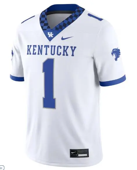 Kentucky Wildcats #1 Maxwell Hairston 2025 White Football Jersey
