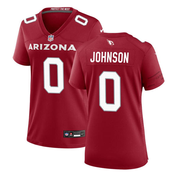 Womens Arizona Cardinals #0 Will Johnson Cardinal Limited Jersey