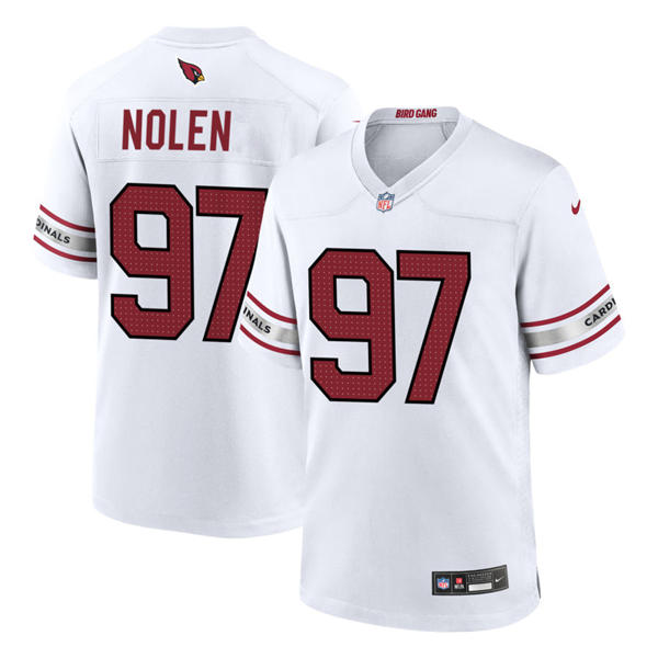 Mens Arizona Cardinals #97 Walter Nolen Nike White Vapor F.U.S.E. Limited Jersey