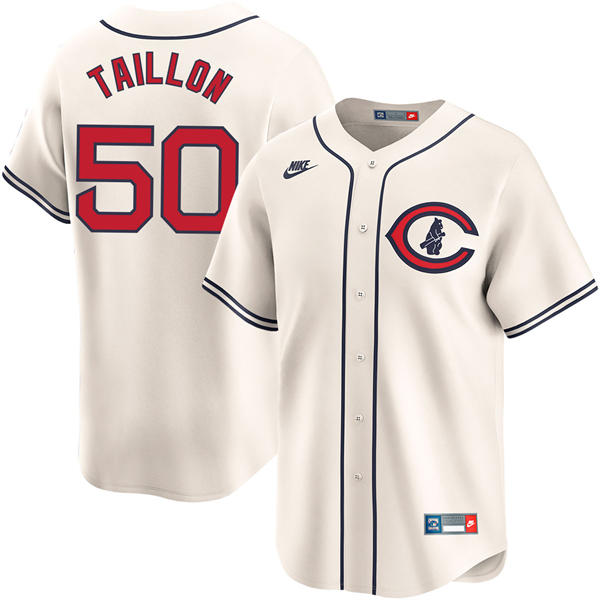 Mens Chicago Cubs #50 Jameson Taillon  Cream Field of Dreams Limited Player Jersey