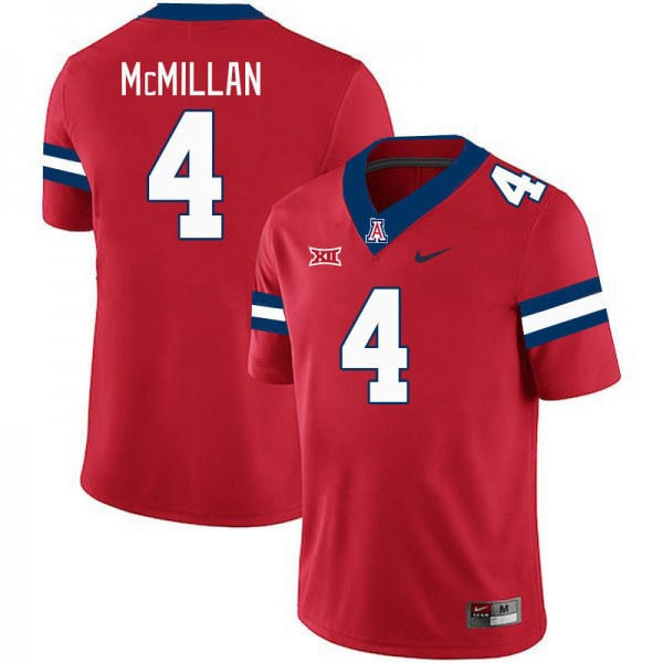 Mens Youth Arizona Wildcats #4 Tetairoa McMillan Nike Red 2024 XII College Football Game Jersey