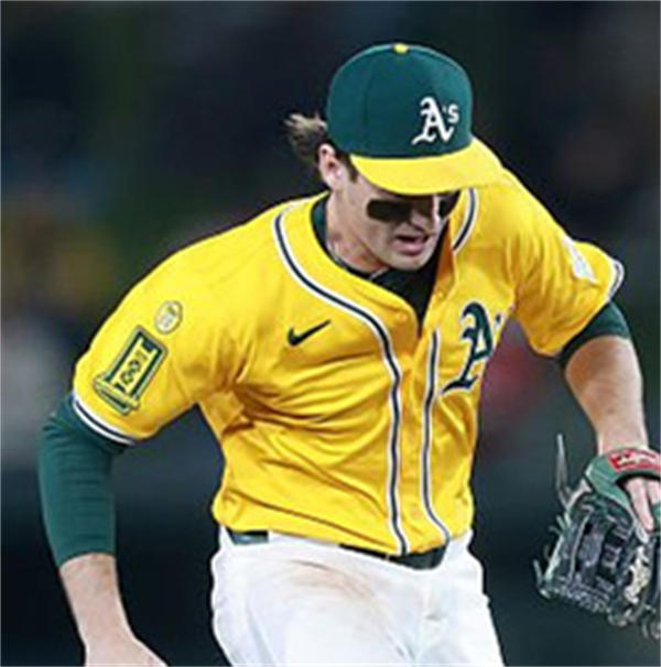 Men's Athletics #5 Jacob Wilson Nike 2025 Gold Alternate Limited Jersey