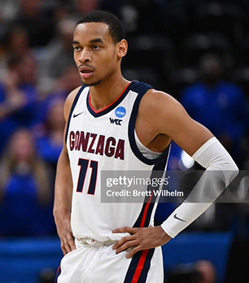 Mens Youth Gonzaga Bulldogs #11 Nolan Hickman White College Basketball Game Jersey