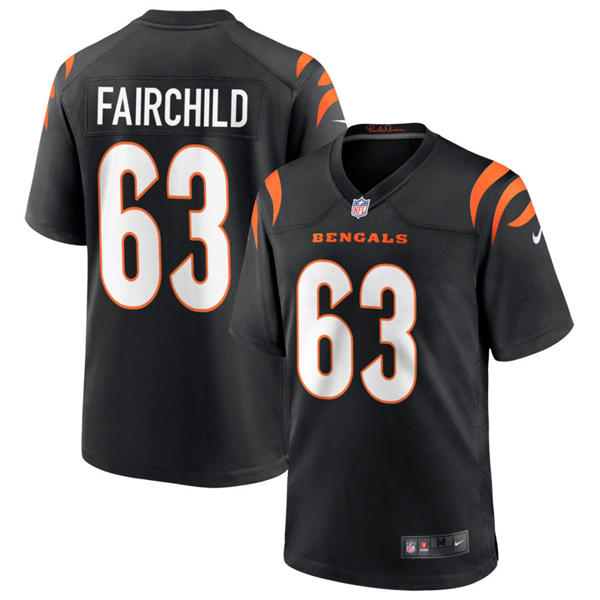 Men's Cincinnati Bengals #63 Dylan Fairchild Nike Black Team Color Vapor F.U.S.E. Limited Jersey