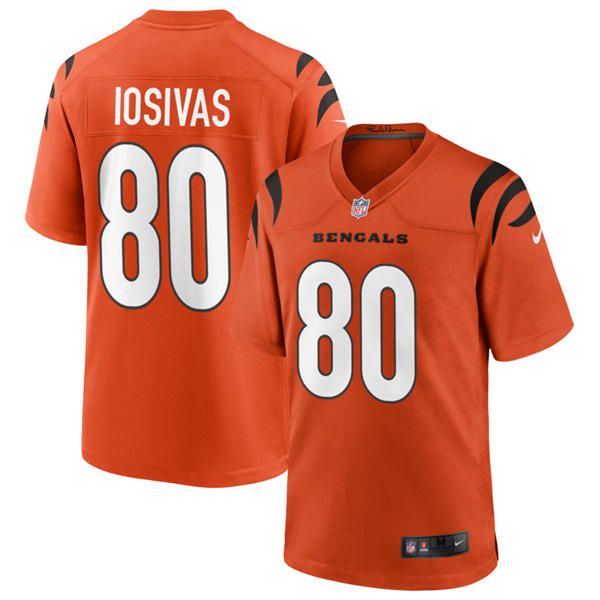 Men's Cincinnati Bengals #80 Andrei Iosivas Nike Orange Alternate Vapor F.U.S.E. Limited Jersey