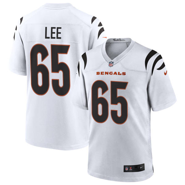 Men's Cincinnati Bengals #65 Matt Lee Nike White Away Vapor F.U.S.E. Limited Jersey