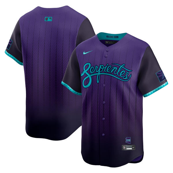Mens Arizona Diamondbacks Blank Nike Purple 2025 City Connect Limited Jersey