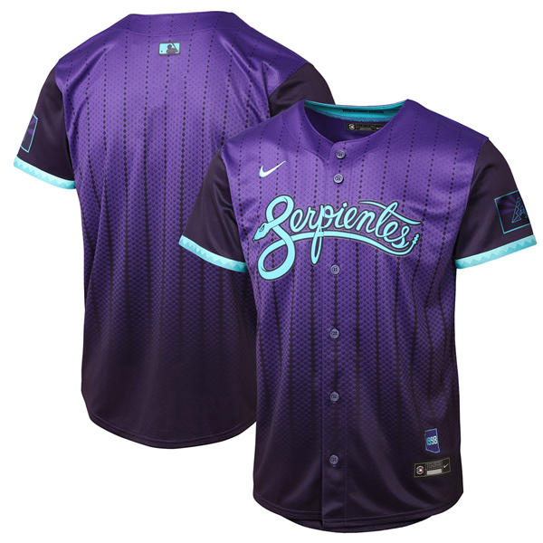 Youth Arizona Diamondbacks Blank Nike Purple 2025 City Connect Limited Jersey