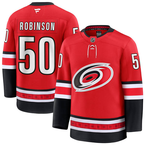 Men's Carolina Hurricanes #50 Eric Robinson Fanatics Alternate Red Primegreen Player Jersey